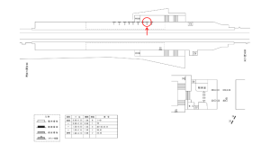 近鉄／恩智駅／／№8駅看板・駅広告、位置図