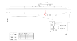 近鉄／恩智駅／／№22駅看板・駅広告、位置図
