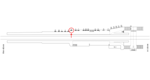 近鉄／法善寺駅／／№4駅看板・駅広告、位置図