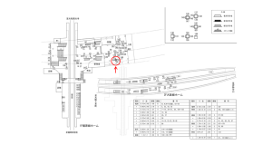 近鉄／大和八木駅／／№59駅看板・駅広告、位置図