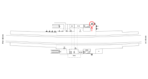 近鉄/二上駅//№12駅看板・駅広告、位置図