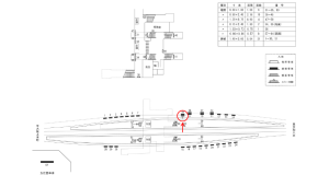 近鉄／五位堂駅／／№8駅看板・駅広告、位置図