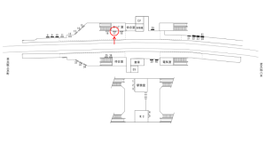 近鉄／関屋駅／／№17駅看板・駅広告、位置図