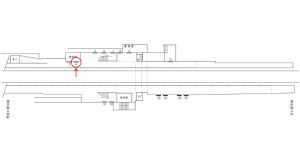 近鉄／真菅駅／／№4駅看板・駅広告、位置図