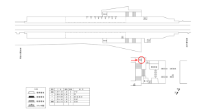 近鉄／恩智駅／／№39駅看板・駅広告、位置図