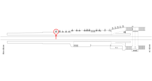 近鉄／法善寺駅／駅看板・駅広告、位置図