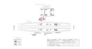 近鉄／河内国分駅／／№27駅看板・駅広告、位置図