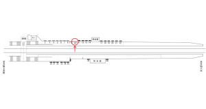 近鉄／堅下駅／／№10駅看板・駅広告、位置図