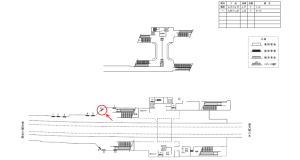 近鉄／安堂駅／／№6駅看板・駅広告、位置図