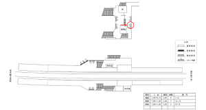 近鉄／大阪教育大前駅／／№3駅看板・駅広告、位置図