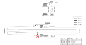 近鉄/大阪教育大前駅//№14駅看板・駅広告、位置図