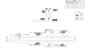 近鉄／安堂駅／／№3駅看板・駅広告、位置図