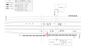 近鉄／名張駅／／№15駅看板・駅広告、位置図