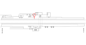 近鉄／真菅駅／／№8駅看板・駅広告、位置図