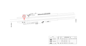 近鉄/耳成駅//№37駅看板・駅広告、位置図