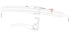 近鉄／室生口大野駅／／№10駅看板・駅広告、位置図