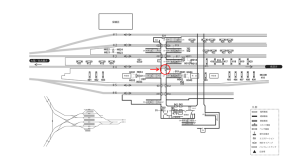 近鉄／伊勢中川駅／／№30駅看板・駅広告、位置図