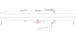 近鉄／美旗駅／／№9駅看板・駅広告、位置図