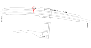 近鉄/室生口大野駅//№2駅看板・駅広告、位置図