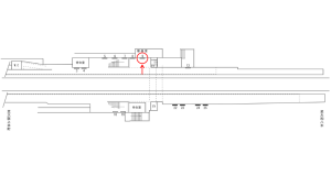 近鉄／真菅駅／／№9駅看板・駅広告、位置図
