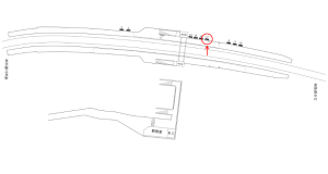 近鉄／室生口大野駅／／№17駅看板・駅広告、位置図