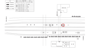 近鉄／名張駅／／№56駅看板・駅広告、位置図