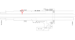 近鉄／美旗駅／／№12駅看板・駅広告、位置図