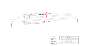 近鉄／耳成駅／／№10駅看板・駅広告、位置図