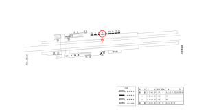 近鉄／耳成駅／／№8駅看板・駅広告、位置図