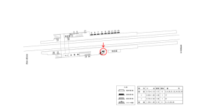 近鉄／耳成駅／／№26駅看板・駅広告、位置図
