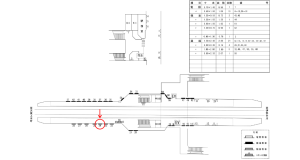 近鉄/桔梗が丘駅//№24駅看板・駅広告、位置図