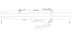 近鉄／美旗駅／／№1駅看板・駅広告、位置図