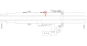近鉄／美旗駅／／№4駅看板・駅広告、位置図