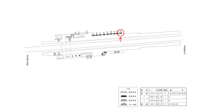近鉄／耳成駅／／№13駅看板・駅広告、位置図