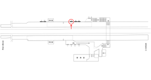 近鉄／美旗駅／／№2駅看板・駅広告、位置図