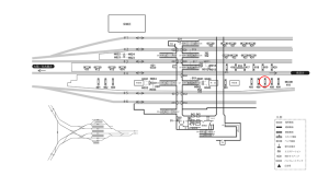 近鉄／伊勢中川駅／／№407駅看板・駅広告、位置図