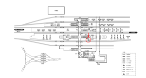 近鉄／伊勢中川駅／／№704駅看板・駅広告、位置図