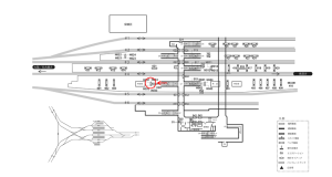近鉄／伊勢中川駅／№H034№034駅看板・駅広告、位置図