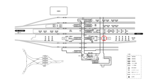 近鉄／伊勢中川駅／／№404駅看板・駅広告、位置図