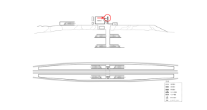 近鉄／東青山駅／／№407駅看板・駅広告、位置図