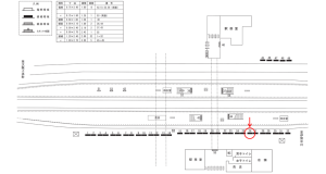 近鉄／名張駅／／№26駅看板・駅広告、位置図