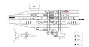 近鉄／伊勢中川駅／／№428駅看板・駅広告、位置図