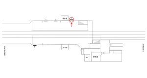 近鉄／赤目口駅／／№1駅看板・駅広告、位置図