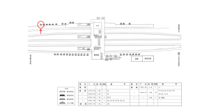 近鉄／榛原駅／／№3駅看板・駅広告、位置図