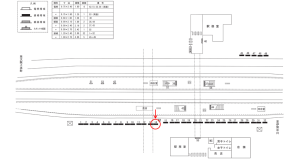 近鉄／名張駅／／№14駅看板・駅広告、位置図
