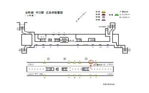 Osaka／Metro（大阪メトロ）　守口／谷町線№1-005№005、位置図