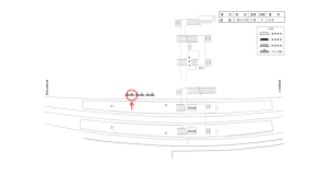 近鉄／大和朝倉駅／／№4駅看板・駅広告、位置図