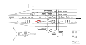 近鉄／伊勢中川駅／№H032№032駅看板・駅広告、位置図