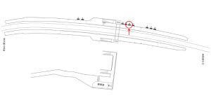 近鉄／室生口大野駅／／№16駅看板・駅広告、位置図