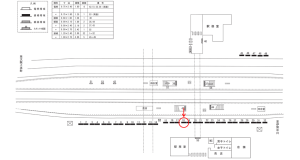 近鉄／名張駅／／№18駅看板・駅広告、位置図